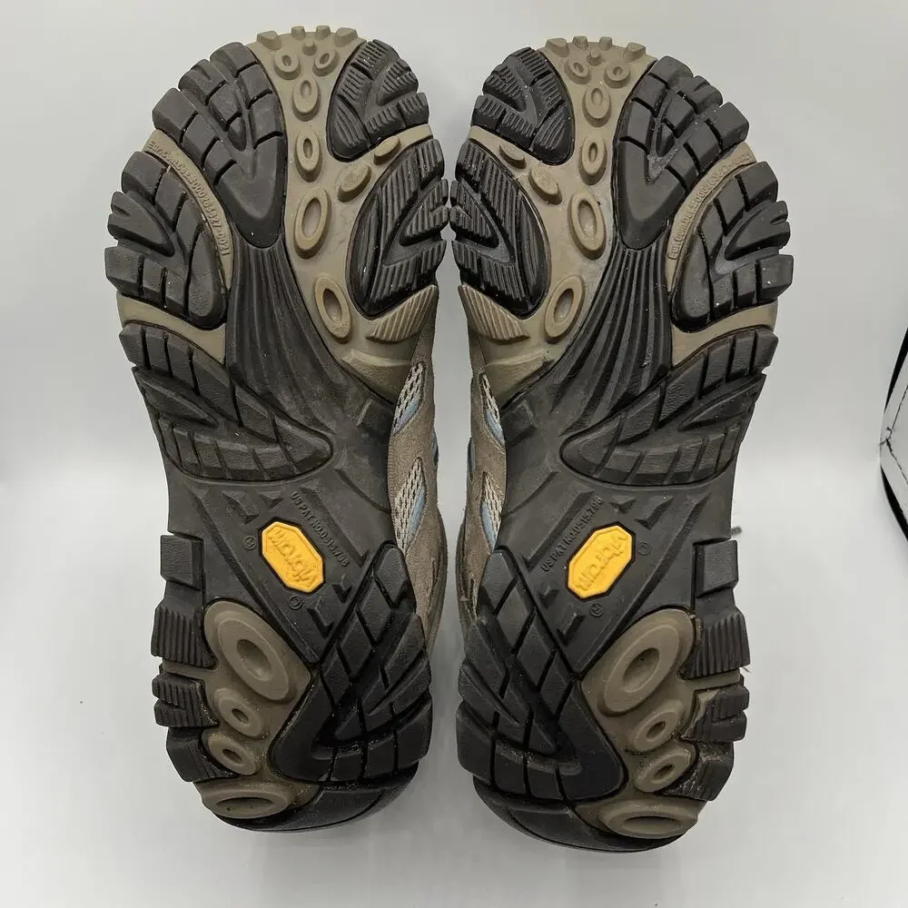Merrell Women’s Moab 2 Waterproof Hiking Shoes • Vibram • Dusty Olive US 10.5 M
